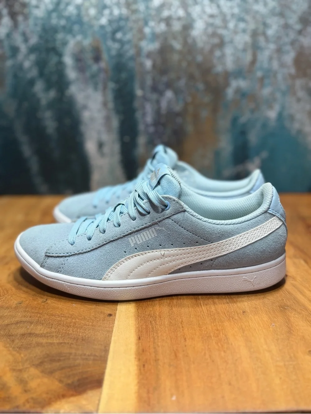 PUMA Minimalist Vikky V3 Suede Sneakers Nitro Blue Women’s Size 6.5